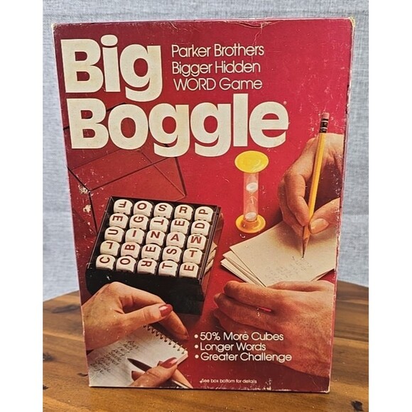 Vintage 1979 BIG BOGGLE Hidden Word‎ Game Parker Brothers - Picture 1 of 7